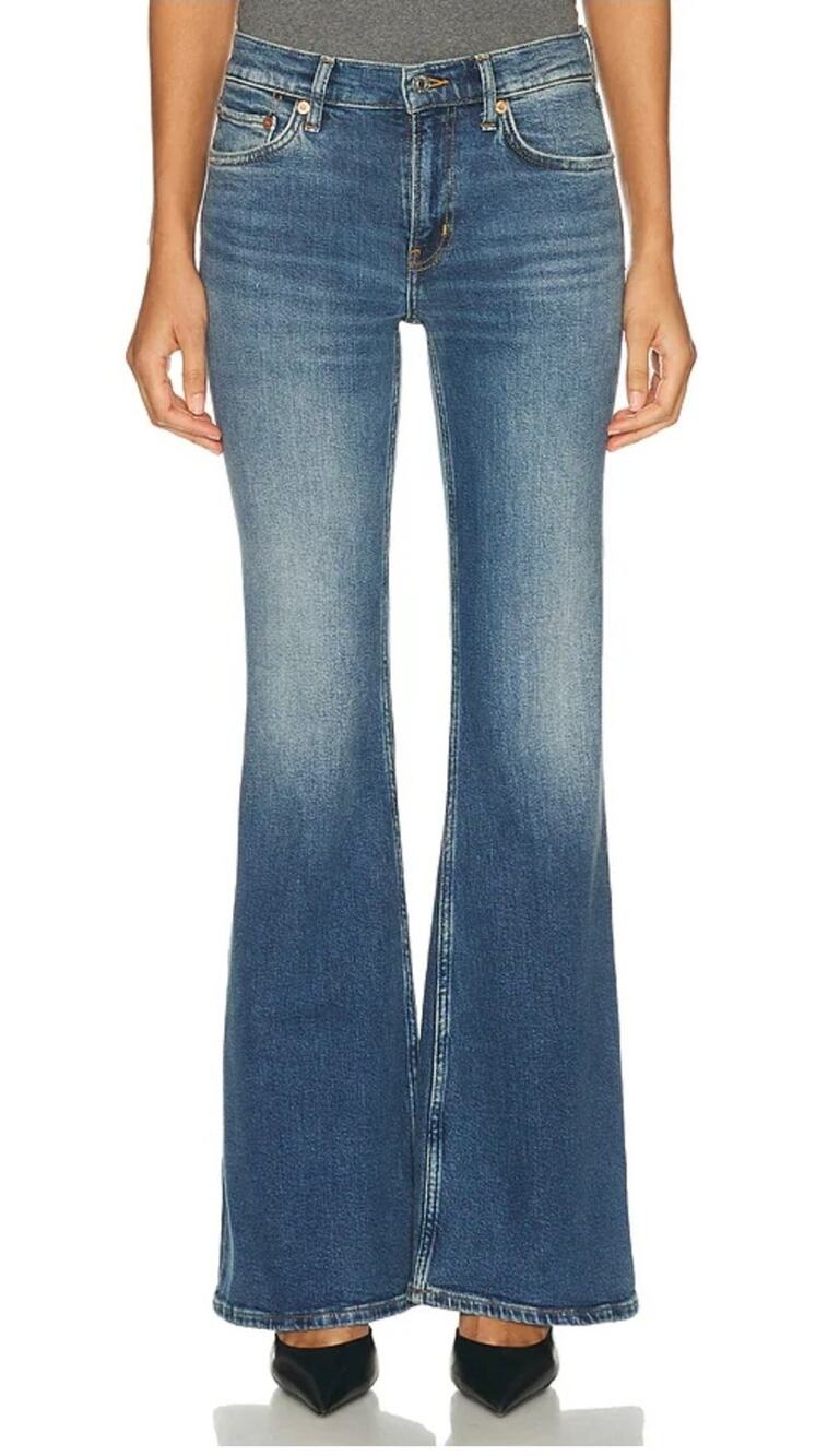 Frame Le High Flare Sevington Denim Cotton Jeans 24
